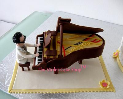 Piano Serenade Wedding Cake - Cake by Violet - The Violet Cake Shop™