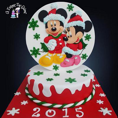 Mickey & Minnie 2D - Cake by Moustoula Eleni (Alchemists of cakes)