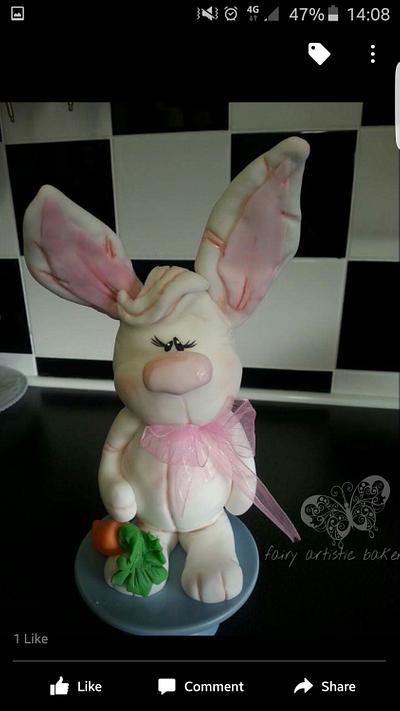 little bunny cake topper - Cake by Helen at fairy artistic 