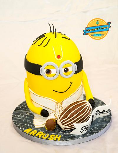 Minion in Indian Attire - Cake by Nilekha's Cakes take a bite