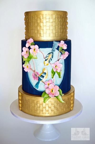 'Love Birds' Wedding Cake - Cake by MadHenCakes