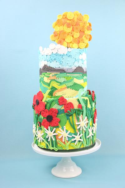 Twirly Whirly Summer Cake    - Cake by Artym 