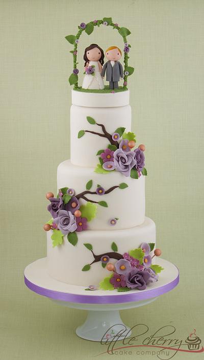 Flower Arch Wedding Cake - Cake by Little Cherry