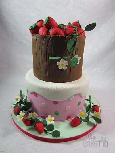 Strawberry Shortcake inspired 18th Birthday - Cake by The Cake Tin