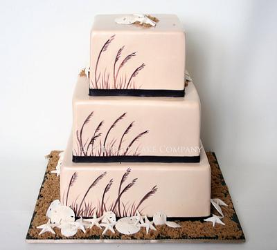 Riverside Wedding - Cake by CourtHouse Cake Company