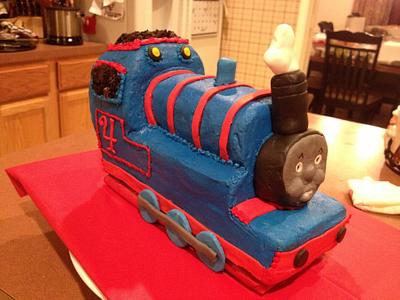 Thomas the train  - Cake by Beverly Coleman 