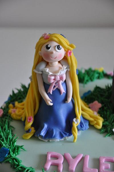 Rapunzel and castle   - Cake by Comper Cakes