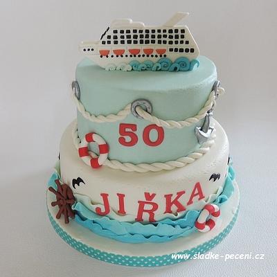Sea cruise ship cake - Cake by Zdenka Michnova