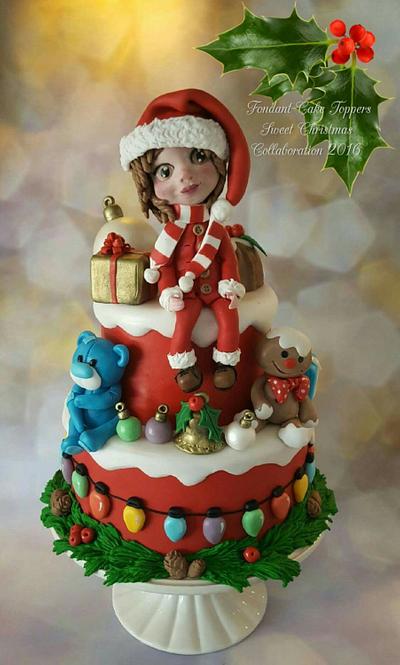 Christmas  collab cake - Cake by Anneke van Dam