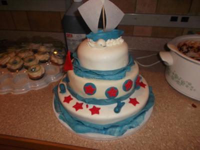 Nautical themed Baby shower cake - Cake by Shauna Lloyd