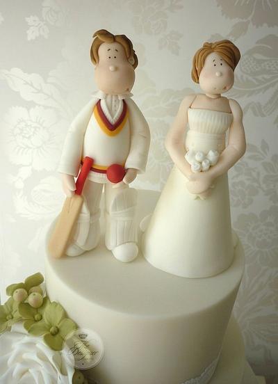 Cricketer wedding cake - Cake by Isabelle Bambridge