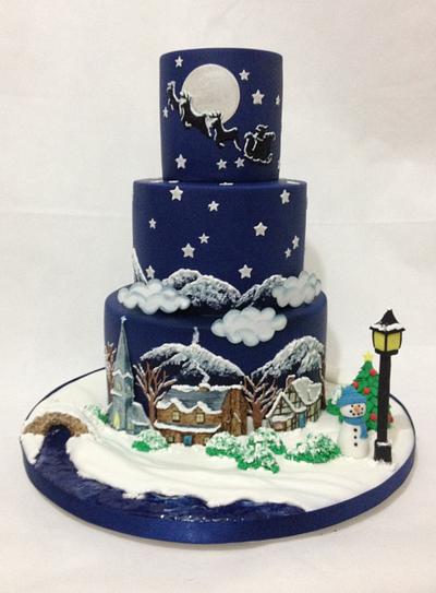 It's Christmas  for Cakes & Sugarcraft Mag - Cake by Dragons and Daffodils Cakes