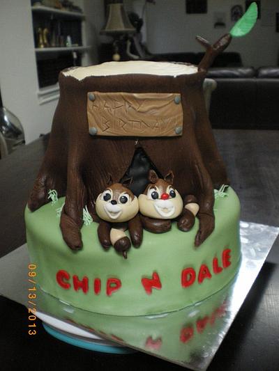 chip n dale cake - Cake by jessieriddle