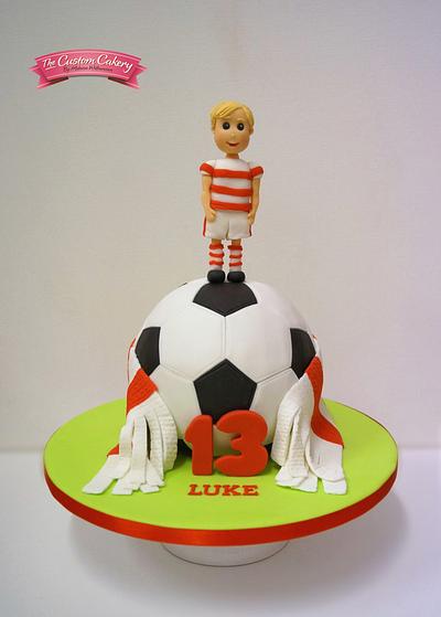 Footballing Luke - Cake by The Custom Cakery