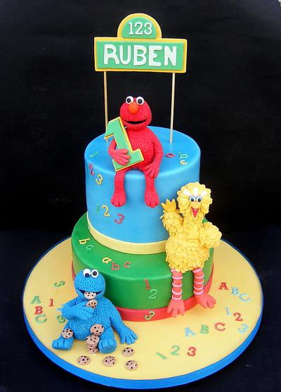 Sesame Street 1st birthday cake - Cake by Karen Geraghty