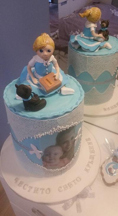baptism cake - Cake by sweetkali