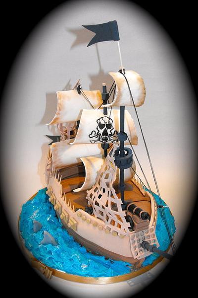 pirate ship:) - Cake by Nelly Konradi