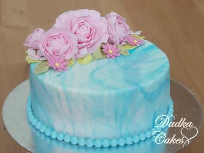 Cake with peony - Cake by Dadka Cakes
