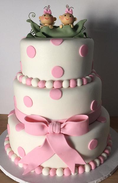 2 Peas in a Pod Baby Shower - Cake by Pattie Cakes