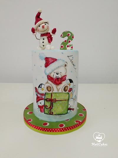 winter cake  - Cake by MOLI Cakes