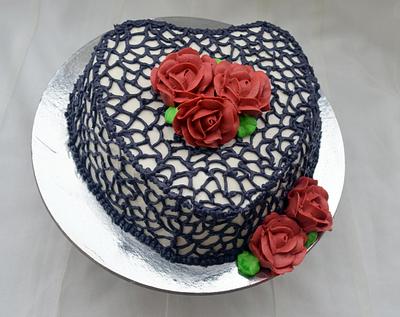 Simple anniversary cake  - Cake by Divya iyer