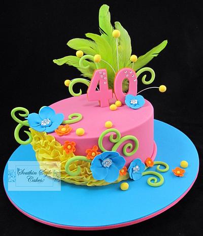 40th cake - Cake by Southin Style Cakes