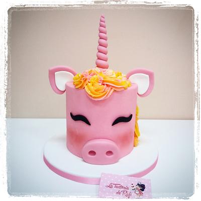 ❤🐽 Piggycorn 🐽❤ - Cake by Rafaela Carrasco (La Tartería de Rafi)