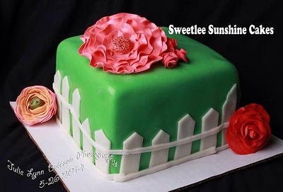 Flower garden - Cake by Sweetsuncakes