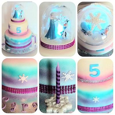 Elsa's Snow Globe - Cake by Easy Party's