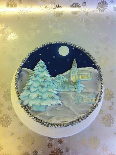 Snow Scene - Cake by CakeyBakey Boutique
