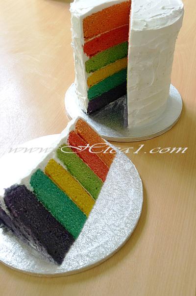 Rainbow cake - Cake by Htea1