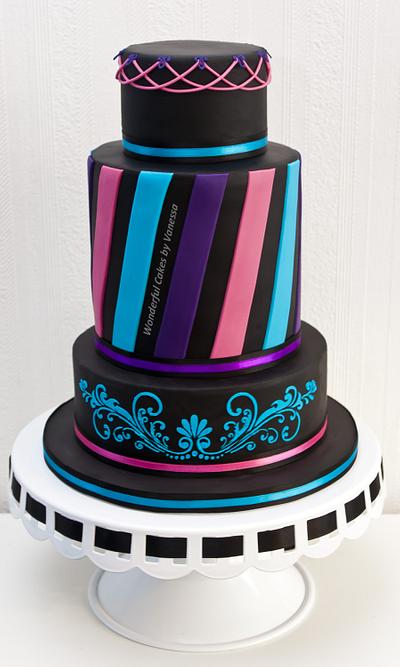 Black & bright - Cake by Vanessa