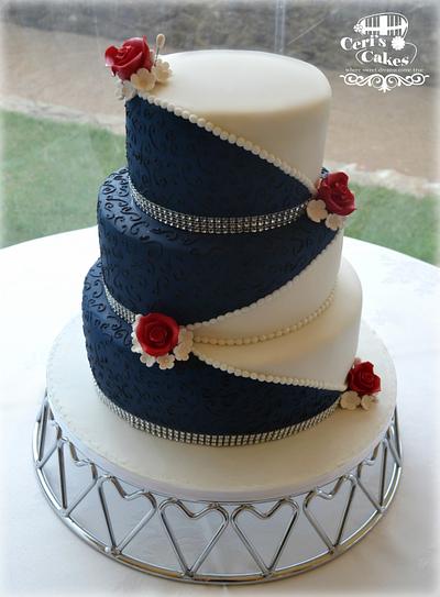 Medieval wedding cake - Cake by Ceri's Cakes