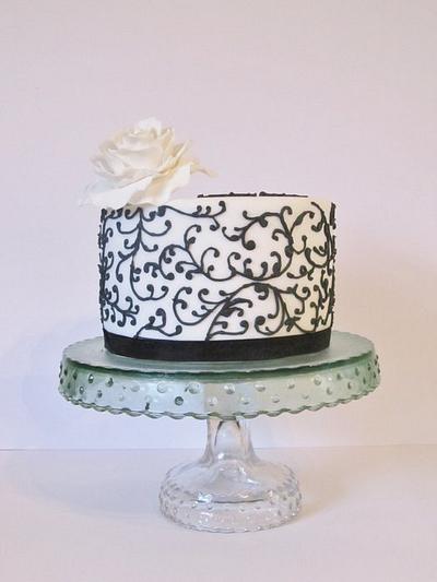 Black and white cake - Cake by Kellie