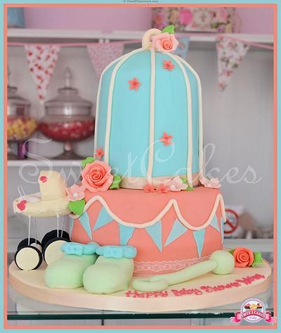 Birdcage Baby Shower Cake - Cake by Farida Hagi