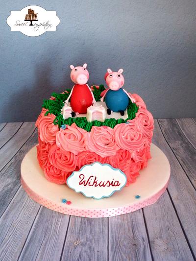Peppa pig Creamy Cake - Cake by Urszula Landowska