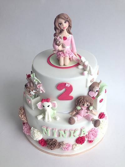 Girl and toys - Cake by tomima