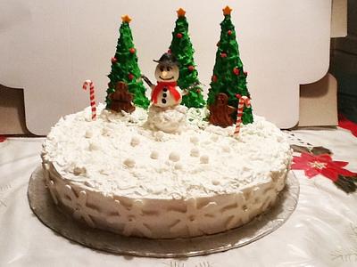 Snowman  - Cake by Debbie
