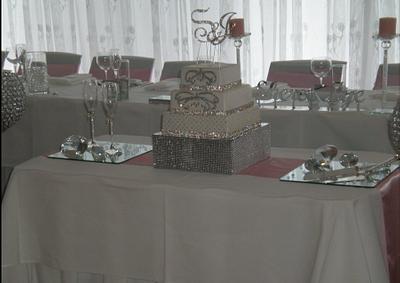 "Bling" Wedding cake - Cake by Sugarart Cakes
