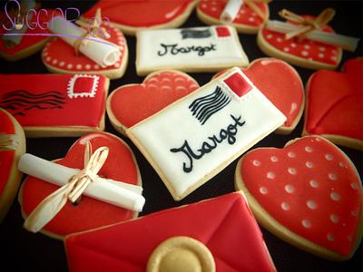 Love Letter cookies - Cake by suGGar GG