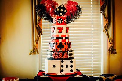 Super Sweet 17 Casino Party - Cake by Gias Cakes (by Samantha)
