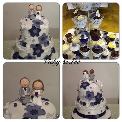 Wedding Cake, Vicky & lee - Cake by THEPARTYPANTRY