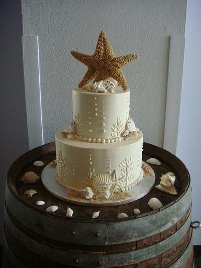 Seashell Wedding - Cake by Sweet Traders