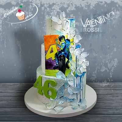 Valentino Rossi gil cake - Cake by Cakemake