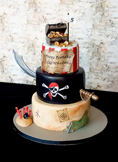 Pirate Cake - Cake by RedHeadCakes