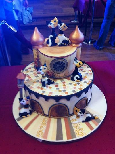 Rosina Wachtmeister Cats Wedding Cake - Cake by Simone Barton