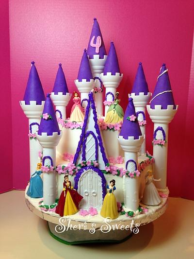 Disney princess castle cake - Cake by Sheri Hicks
