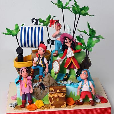 Captain Hook and Neverland pirates - Cake by Viorica Dinu