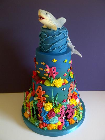 Shark Reef - Cake by CakeyCake