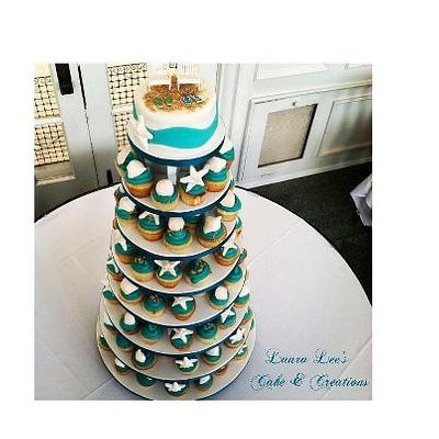 Beach theme wedding - Cake by lauraleelp7